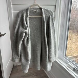 Oak + Fort Grey Cardigan Long Open
